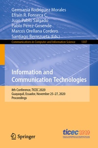 Enlarge image Cover: Information and Communication Technologies - Springer