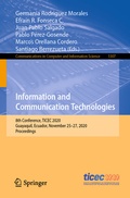 Cover: Information and Communication Technologies - Springer