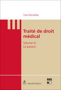 Abbildung von: Traité de droit médical - Stämpfli Verlag