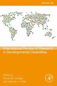 Abbildung von: International Review Research in Developmental Disabilities - Academic Press