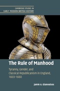 Cover: The Rule of Manhood - Cambridge University Press