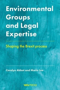 Bild: Environmental Groups and Legal Expertise - UCL Press