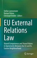 Cover: EU External Relations Law - Springer