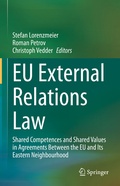 Cover: EU External Relations Law - Springer