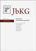 Cover: Jahrbuch f&uuml;r Kommunikationsgeschichte 22 (2020) - Franz Steiner Verlag