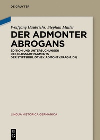 Enlarge image Cover: Der Admonter Abrogans - De Gruyter