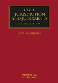 Abbildung von: Civil Jurisdiction and Judgments - Routledge