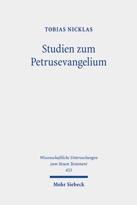 Abbildung von: Studien zum Petrusevangelium - Mohr Siebeck
