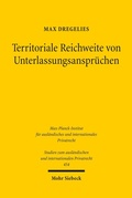 Abbildung von: Territoriale Reichweite von Unterlassungsanspruechen - Mohr Siebeck