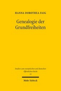 Abbildung von: Genealogie der Grundfreiheiten - Mohr Siebeck