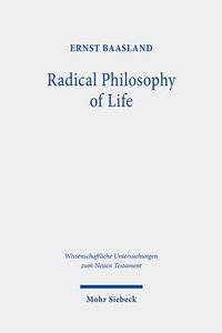 Abbildung von: Radical Philosophy of Life - Mohr Siebeck