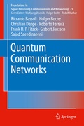 Cover: Quantum Communication Networks - Springer