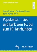 Cover: Popularit&auml;t - Lied und Lyrik vom 16. bis zum 19. Jahrhundert - J.B. Metzler