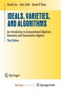 Abbildung von: Ideals, Varieties, and Algorithms - Springer