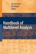 Cover: Handbook of Multilevel Analysis - Springer