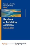 Cover: Handbook of Ambulatory Anesthesia - Springer