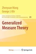 Cover: Generalized Measure Theory - Springer