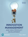 Cover: Innovation Management and New Product Development - Pearson Education Limited