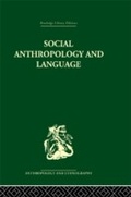 Cover: Social Anthropology and Language - Routledge