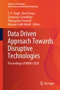 Cover: Data Driven Approach Towards Disruptive Technologies - Springer