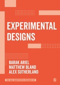 Cover: Experimental Designs - SAGE Publications Ltd