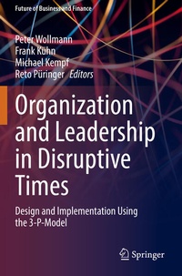 Enlarge image Cover: Organization and Leadership in Disruptive Times - Springer