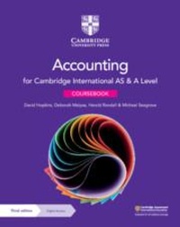 Abbildung von: Cambridge International AS & A Level Accounting Coursebook with Digital Access (2 Years) - Cambridge University Press