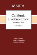 Abbildung von: California Evidence Code with Objections - Aspen Publishing