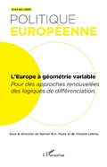 Cover: L'Europe &agrave; g&eacute;om&eacute;trie variable - Editions L'Harmattan