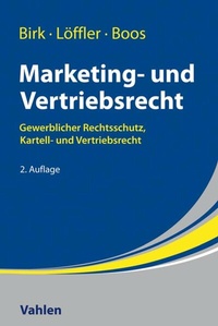 Abbildung von: Marketing- und Vertriebsrecht - Vahlen