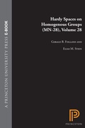 Cover: Hardy Spaces on Homogeneous Groups - Princeton University Press