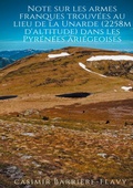 Cover: Note sur les armes franques trouv&eacute;es au lieu de la Unarde (2258m d'altitude) dans les Pyr&eacute;n&eacute;es ari&eacute;geoises - BoD - Books on Demand