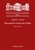 Cover: &Ouml;konomische Theorie der Politik - Kovac, Dr. Verlag