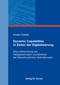 Cover: Dynamic Capabilities in Zeiten der Digitalisierung - Kovac, Dr. Verlag