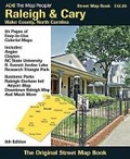 Cover: Raleigh & Cary: Wake County, North Carolina Street Map Book - ADC The Map People