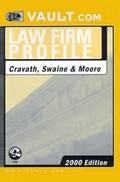 Cover: Cravath, Swaine & Moore - Vault.com