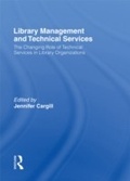 Cover: Library Management and Technical Services - Routledge