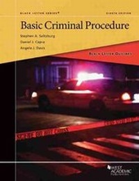 Enlarge image Cover: Black Letter Outline on Basic Criminal Procedure - West Academic Press