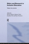 Cover: Ethics and Research in Inclusive Education - Routledge