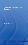 Cover: Language Processing in Discourse - Routledge