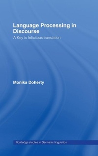Enlarge image Cover: Language Processing in Discourse - Routledge