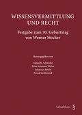 Cover: WISSENSVERMITTLUNG UND RECHT - Schulthess Juristische Medien