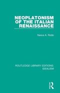 Cover: Neoplatonism of the Italian Renaissance - Routledge