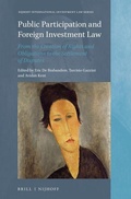 Cover: Public Participation and Foreign Investment Law - Martinus Nijhoff