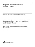 Cover: Higher Education and Social Class - Routledge