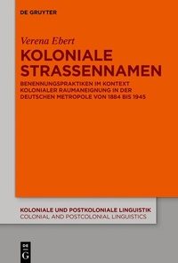 Abbildung von: Koloniale Straßennamen - De Gruyter