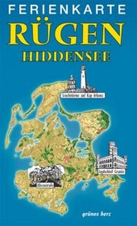 Abbildung von: Ferienkarte Rügen & Hiddensee - grünes herz