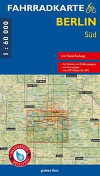 Abbildung von: Fahrradkarte Berlin Süd - grünes herz