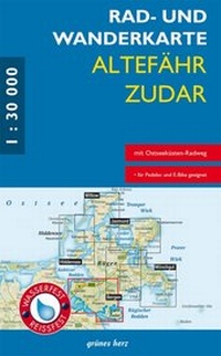 Abbildung von: Rad- und Wanderkarte Altefähr - Zudar - grünes herz