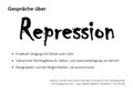 Cover: Gespr&auml;che &uuml;ber Repression - SeitenHieb-Verlag